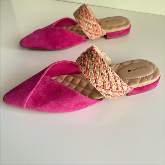 Birdies The Swan Pink Pointed Toe Flat Size 7.5 - Picture 3 of 9